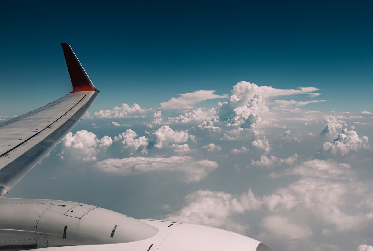 By plane
