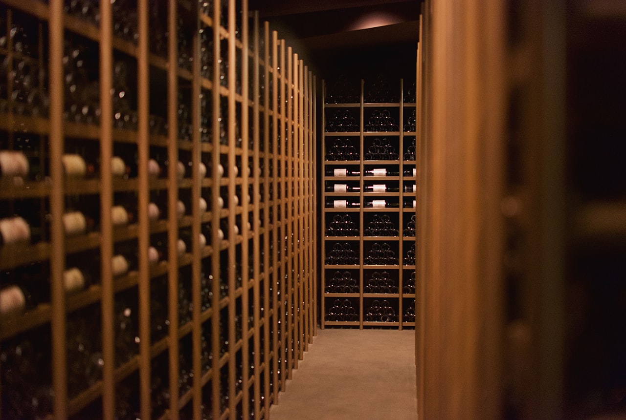 A concrete egg fermenter in a modern winery cellar